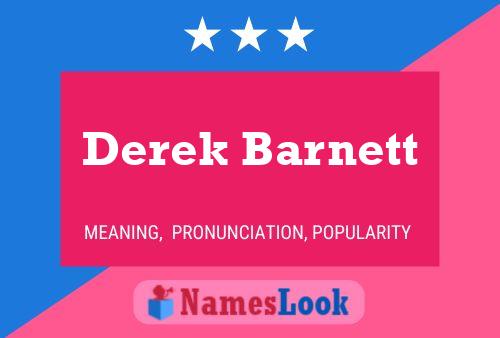 Постер имени Derek Barnett