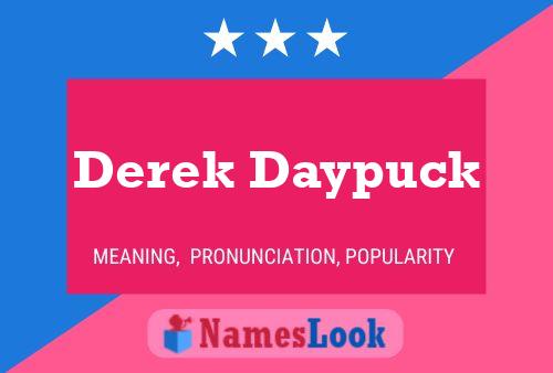 Постер имени Derek Daypuck