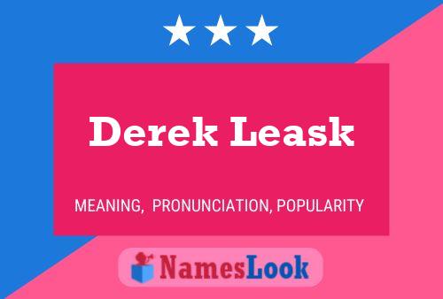 Постер имени Derek Leask