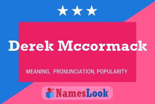 Постер имени Derek Mccormack