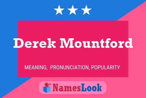 Постер имени Derek Mountford