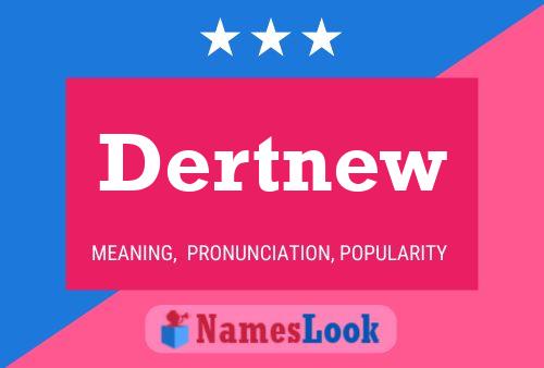 Постер имени Dertnew