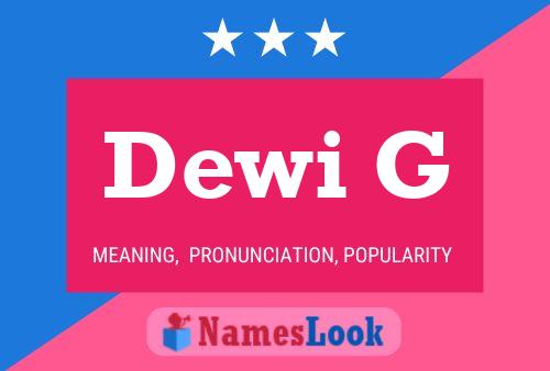 Постер имени Dewi G