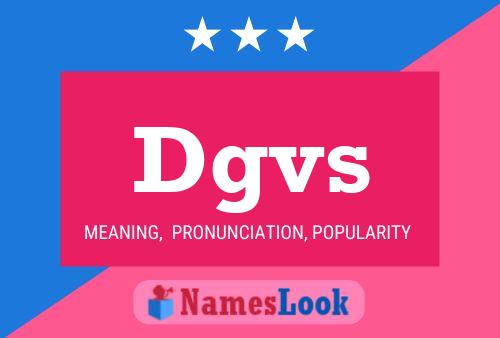 Постер имени Dgvs