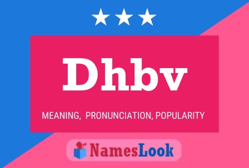 Постер имени Dhbv