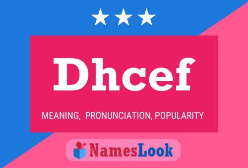 Постер имени Dhcef