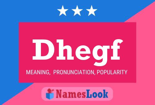 Постер имени Dhegf