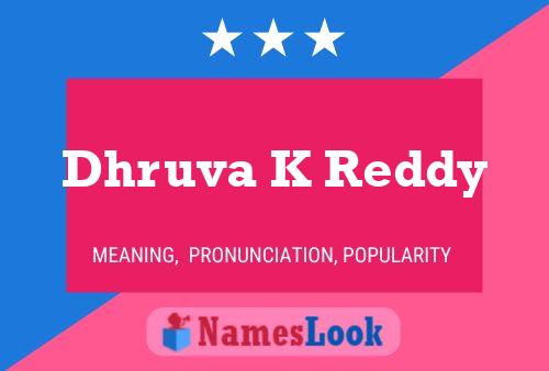 Постер имени Dhruva K Reddy