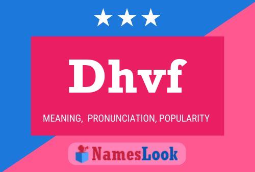 Постер имени Dhvf