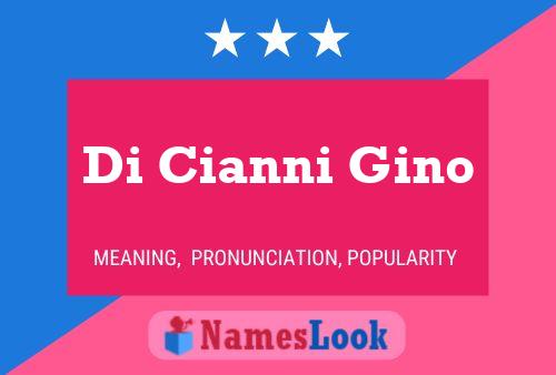 Постер имени Di Cianni Gino