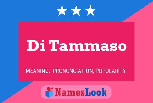 Постер имени Di Tammaso