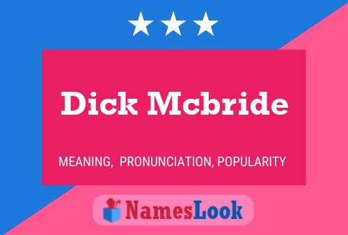 Постер имени Dick Mcbride