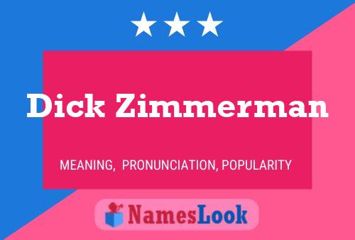 Постер имени Dick Zimmerman