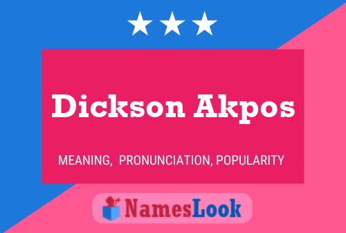 Постер имени Dickson Akpos