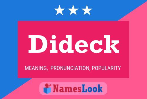 Постер имени Dideck