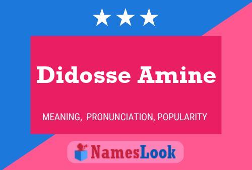 Постер имени Didosse Amine