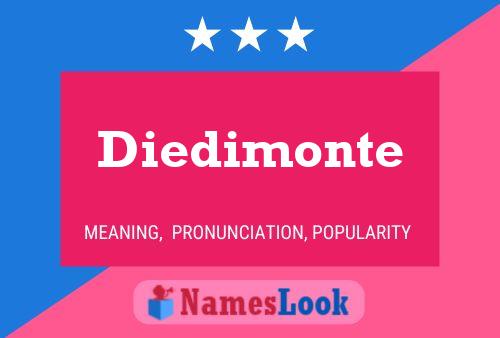 Постер имени Diedimonte