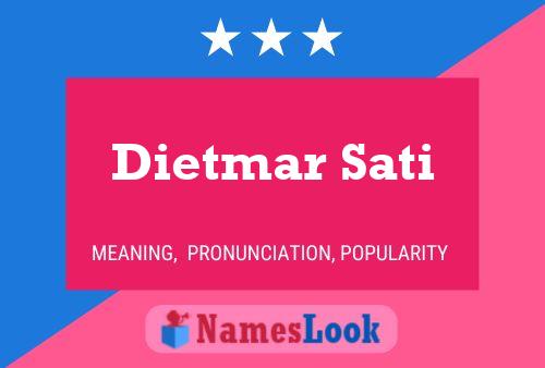 Постер имени Dietmar Sati