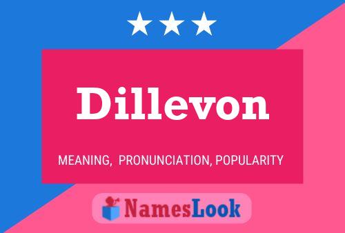 Постер имени Dillevon