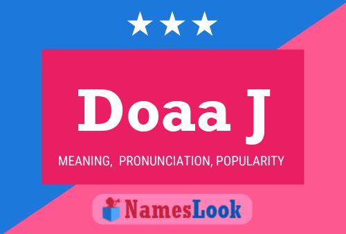 Постер имени Doaa J