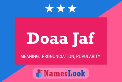 Постер имени Doaa Jaf