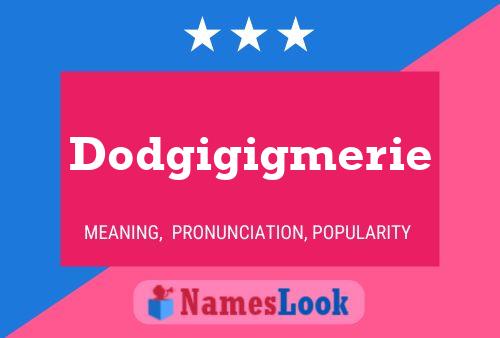 Постер имени Dodgigigmerie