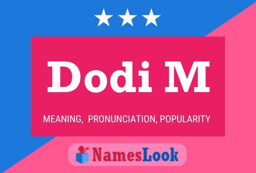 Постер имени Dodi M