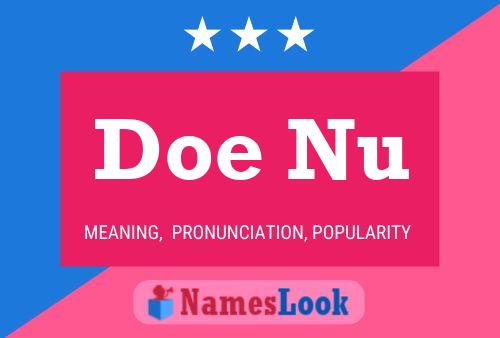 Постер имени Doe Nu