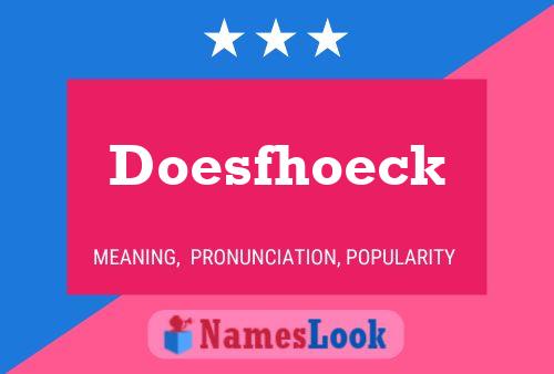 Постер имени Doesfhoeck