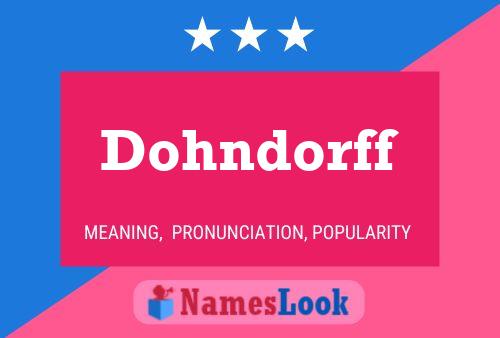 Постер имени Dohndorff