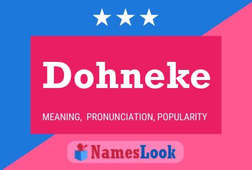 Постер имени Dohneke