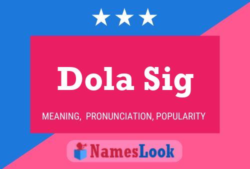 Постер имени Dola Sig