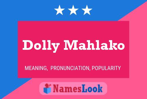 Постер имени Dolly Mahlako