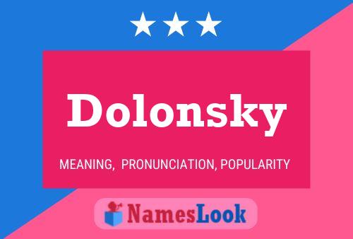 Постер имени Dolonsky