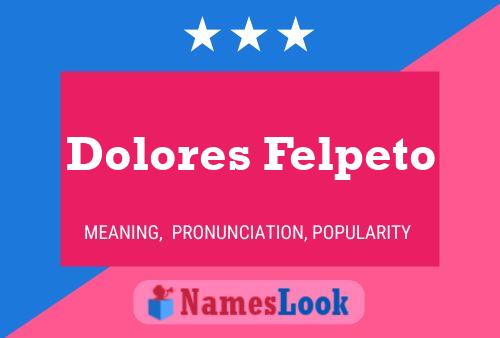 Постер имени Dolores Felpeto