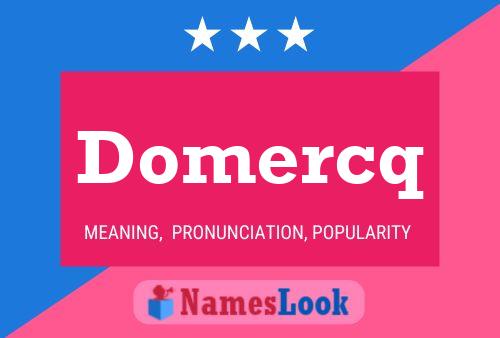 Постер имени Domercq