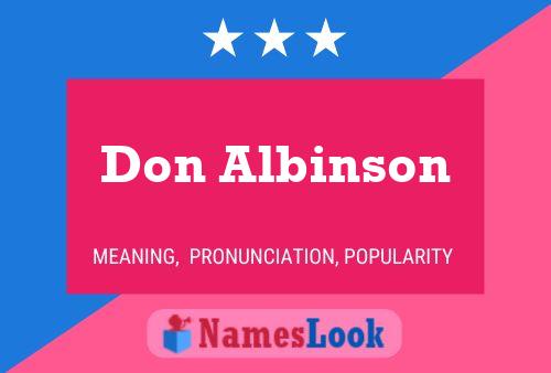 Постер имени Don Albinson