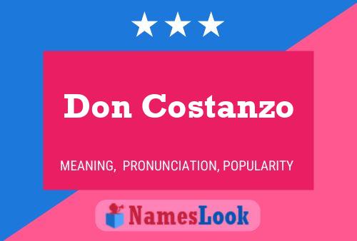 Постер имени Don Costanzo