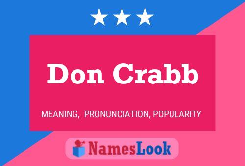 Постер имени Don Crabb