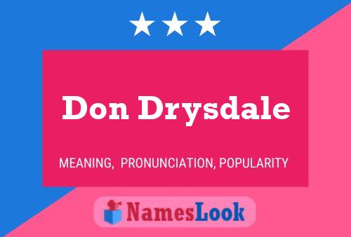 Постер имени Don Drysdale