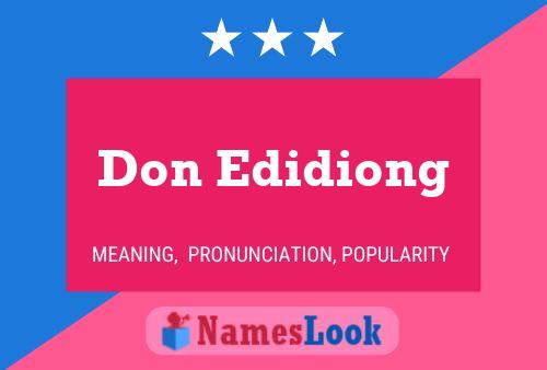 Постер имени Don Edidiong