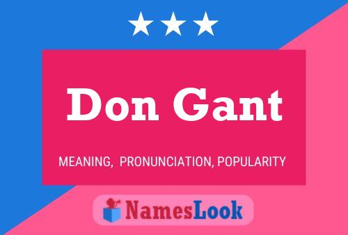 Постер имени Don Gant