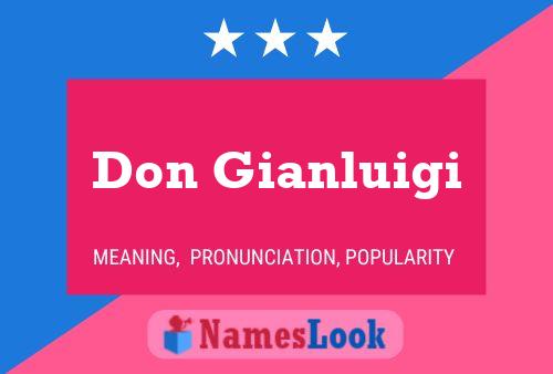 Постер имени Don Gianluigi