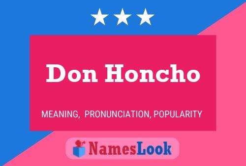 Постер имени Don Honcho