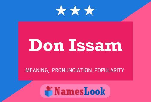 Постер имени Don Issam