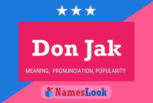 Постер имени Don Jak