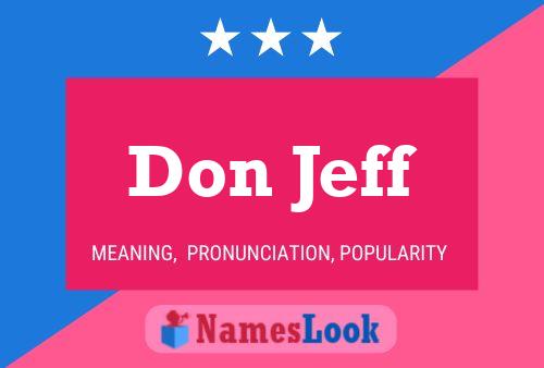 Постер имени Don Jeff