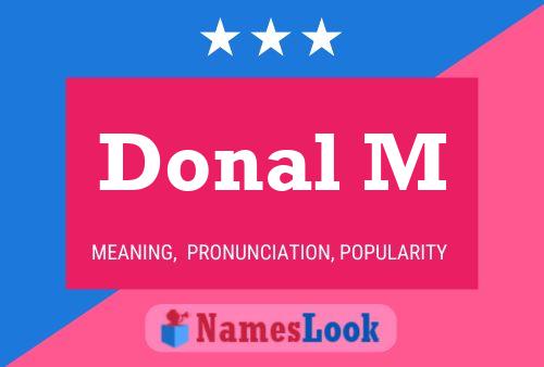 Постер имени Donal M