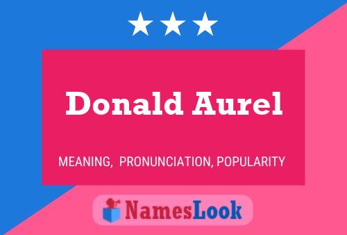 Постер имени Donald Aurel