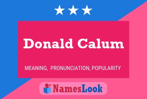 Постер имени Donald Calum